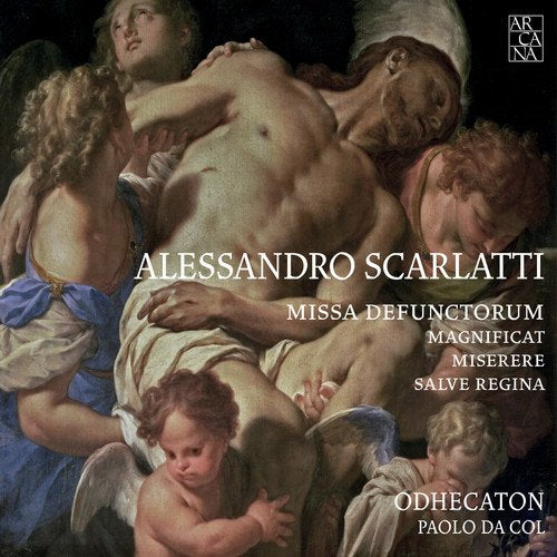 "CD cover featuring a Renaissance-style painting of mourning figures around a deceased man."