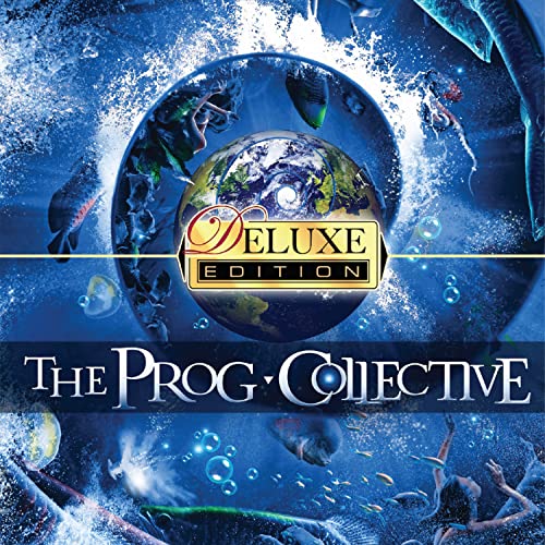 CD cover with a blue, watery scene and a globe image.