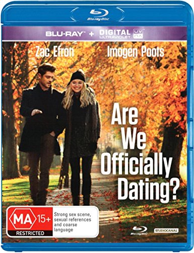 Are We Officially Dating?" Blu-ray cover with Zac Efron and Imogen Poots.