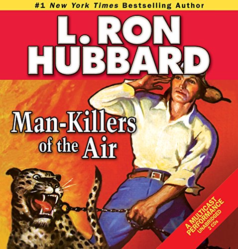 CD cover: man with a leopard, text “Man-Killers of the Air” and author name.