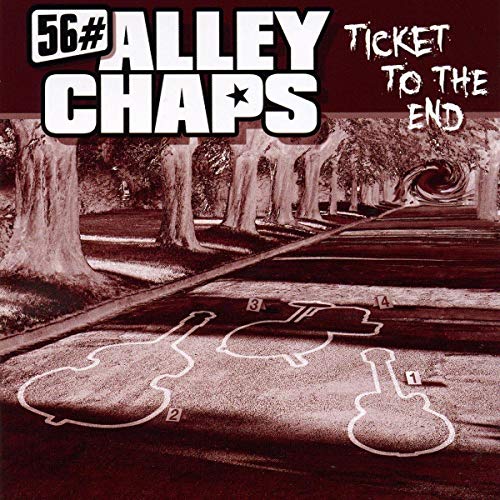 CD cover for 56#alley Chaps’ “Ticket To The End” with a forest scene.