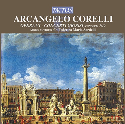 "CD cover featuring a classical painting of a European city square scene."