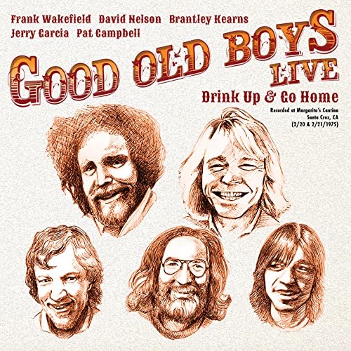 CD cover for “Good Old Boys - Live” featuring sketched portraits of musicians.