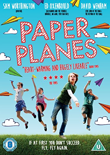 DVD cover for "Paper Planes" featuring children and paper airplanes.