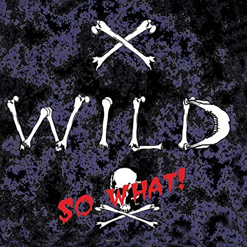 CD cover with bones spelling "WILD" and skull with crossbones.
