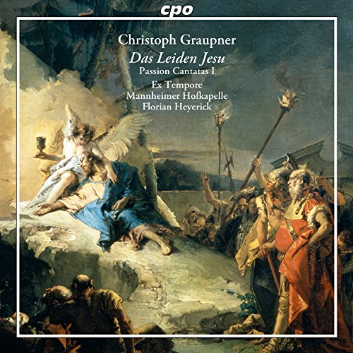 A CD cover with a religious painting, featuring Jesus and surrounding figures, in a white border.