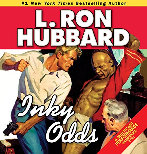 CD cover: two men fighting, text “Inky Odds” and author “L. Ron Hubbard”.