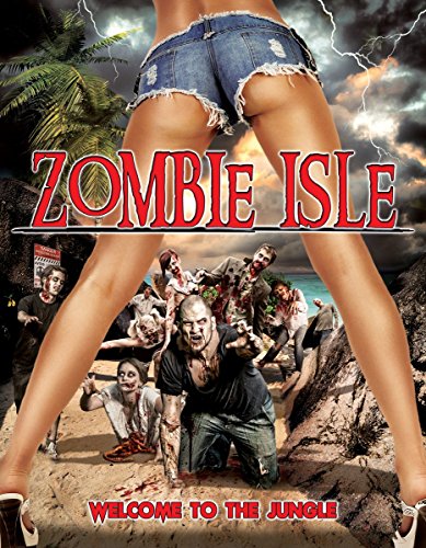 DVD cover for "Zombie Isle" featuring zombies and a woman's legs.