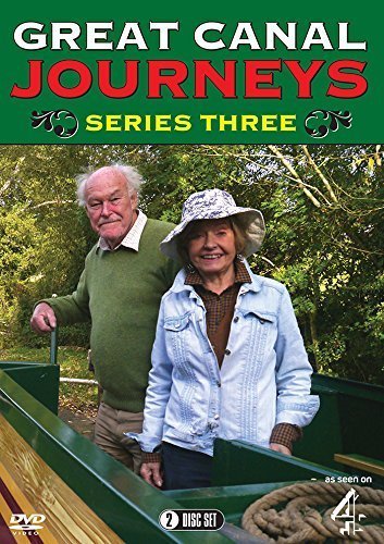 DVD cover for "Great Canal Journeys: Series Three" featuring an elderly couple in a boat.