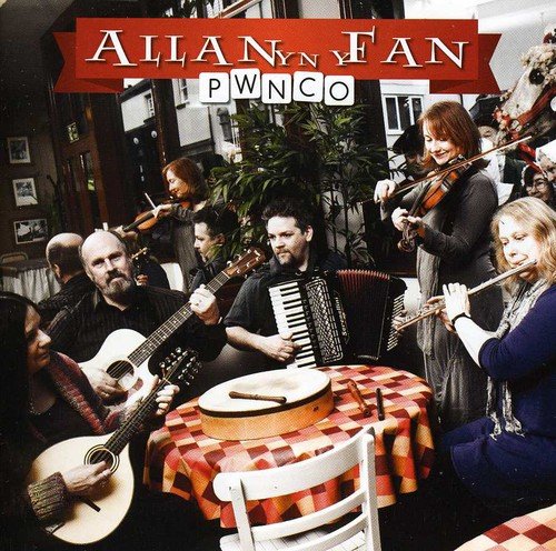 "CD cover featuring a group of musicians playing various instruments in a cozy room."
