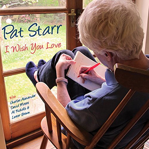 CD cover of Pat Starr's "I Wish You Love" featuring an older woman writing.