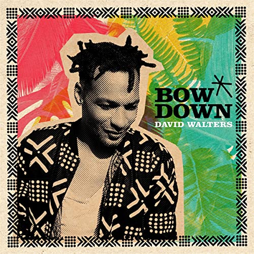 David Walters album cover with portrait and colorful, patterned background.