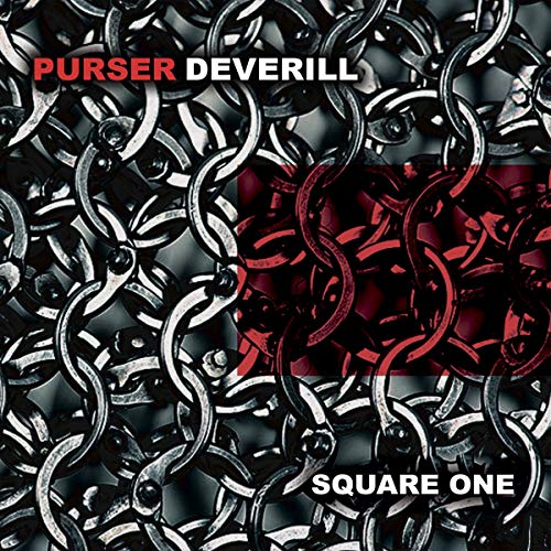 Album cover for Purser Deverill’s “Square One” featuring chainmail pattern.
