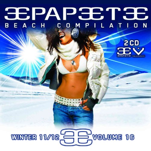 CD cover: woman on a beach with blue and white winter scenery.