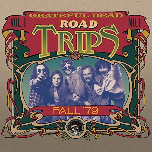 Grateful Dead "Road Trips Vol. 1 No. 1" CD cover with band photo.