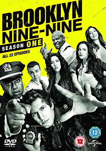 "BROOKLYN NINE-NINE SEASON ONE DVD cover featuring a collage of main characters."