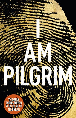Book cover with 'I AM PILGRIM' text over a fingerprint on a black background.