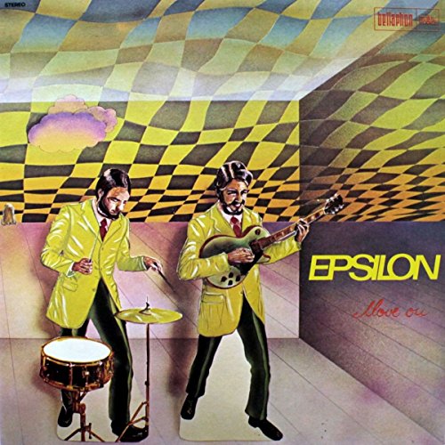 Vinyl record cover: two musicians in a checkered room.