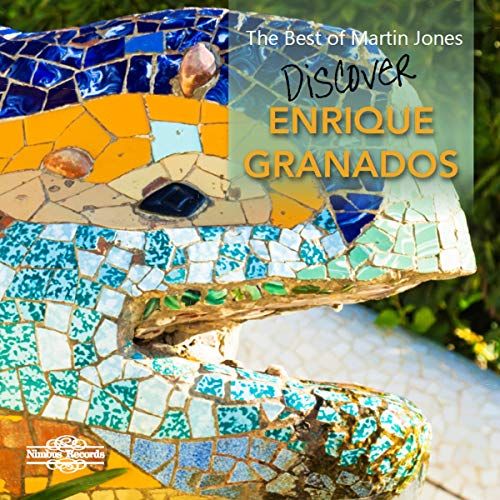 CD cover featuring a mosaic dragon head and text: "Enrique Granados.