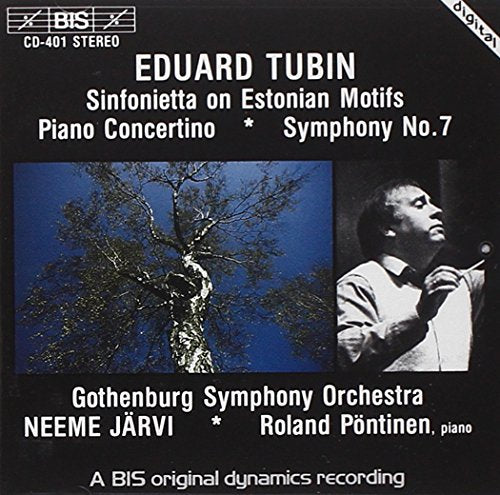 Black CD cover with white text and images of tree and conductor.