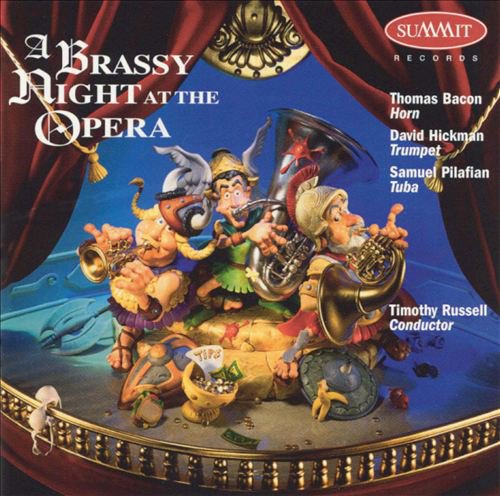 CD cover: cartoon musicians playing brass instruments on a stage.