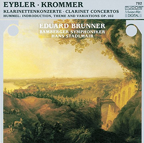 CD cover: landscape painting with an arched bridge and distant town.