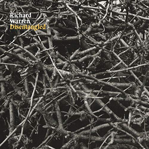 Album cover with tangled black and white branches and artist's name "Richard Warren Disentangled".