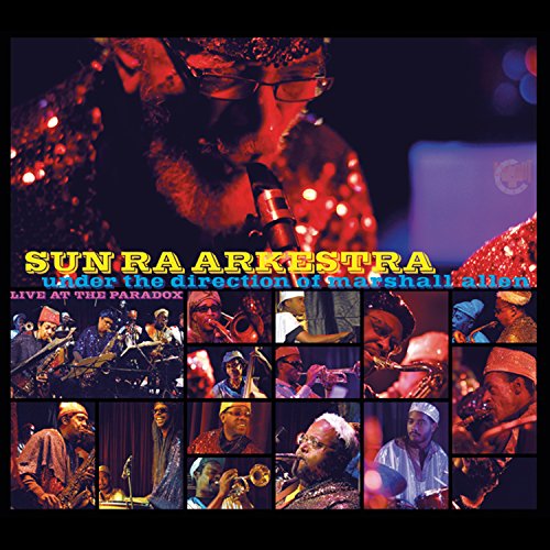 Album cover featuring a man singing and a collage of musicians performing.