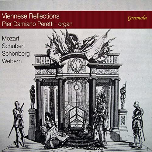 CD cover for "Viennese Reflections" featuring an ornate architectural illustration.