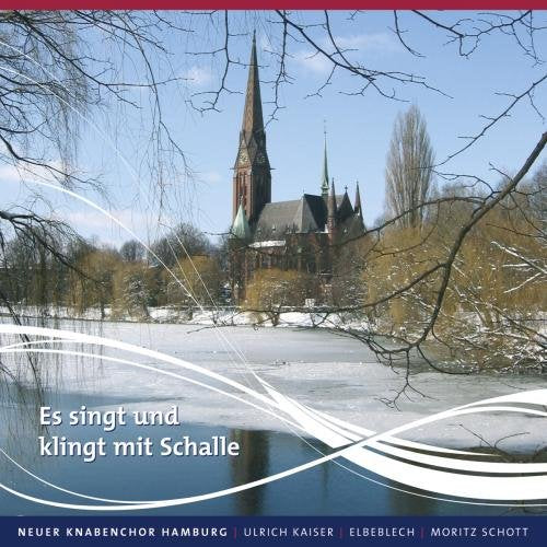 "CD cover featuring a church by a frozen lake with text overlay."