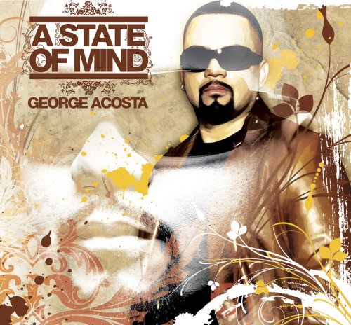 Man wearing sunglasses, brown jacket, and black shirt on a grungy album cover.