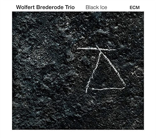 Album cover with dark grey stone texture and white triangle symbol, surrounded by white border.