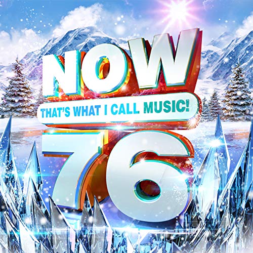 “NOW 76” CD cover with icy landscape and large white lettering.