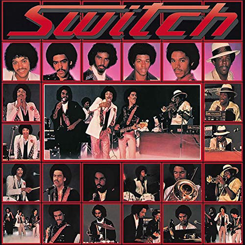 Album cover for "Switch" featuring a collage of band members performing.