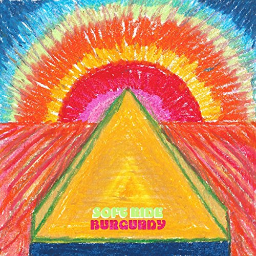CD cover: colorful crayon drawing of a sunburst and triangle.