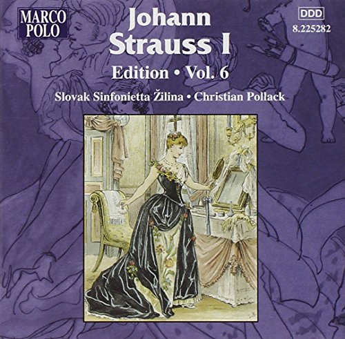 CD cover for Johann Strauss I Edition, Vol. 6, with artwork.