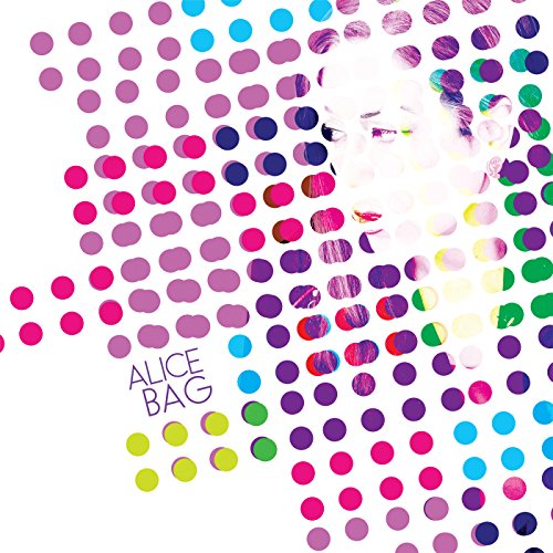 CD album cover with a portrait dissolving into colorful polka dots.