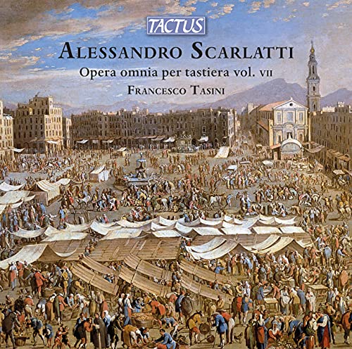 "CD cover featuring a 17th-century marketplace scene with text overlay."