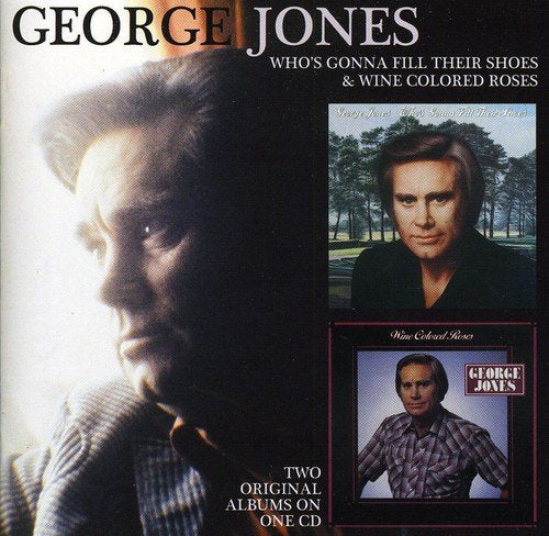 George Jones CD cover featuring three portraits of the artist against a black background.