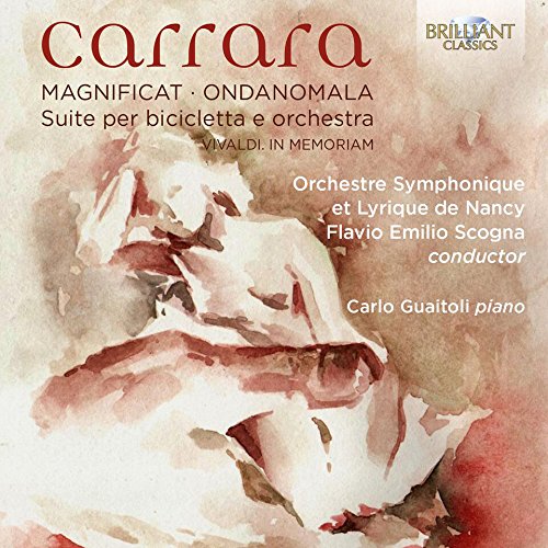 "CD cover with abstract watercolor design and text listing classical music compositions and performers."