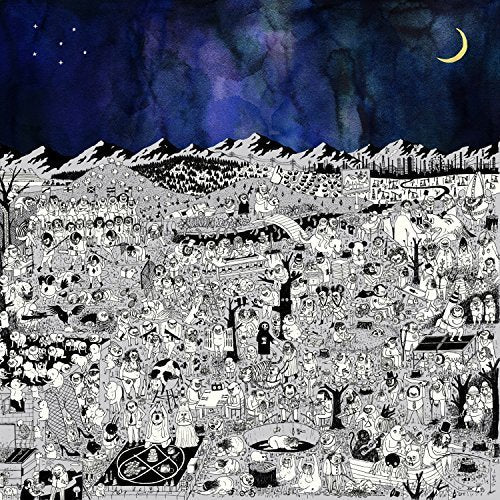 CD case with a cover, titled "Pure Comedy" by Father John Misty, in a compact disc format.