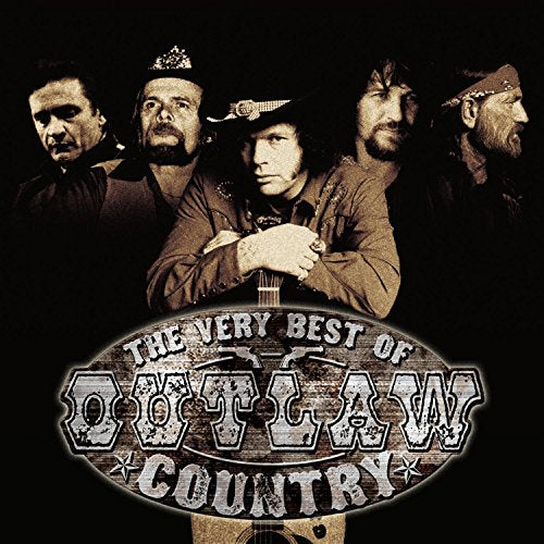 CD cover featuring portraits of five men associated with outlaw country music.