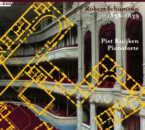 "CD cover with ornate theatre interior and yellow geometric pattern overlay."
