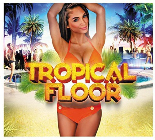 CD cover featuring a woman in a bikini by a pool with palm trees.
