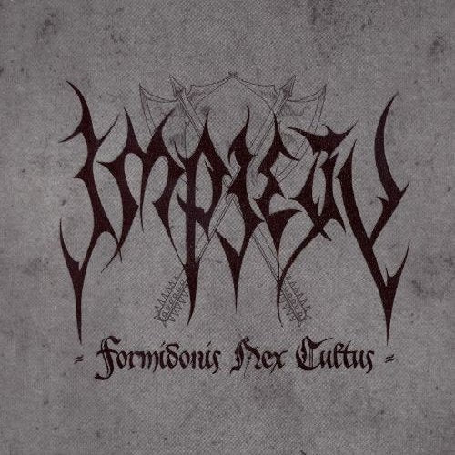 Black and white album cover with spiky, gothic band logo and title.