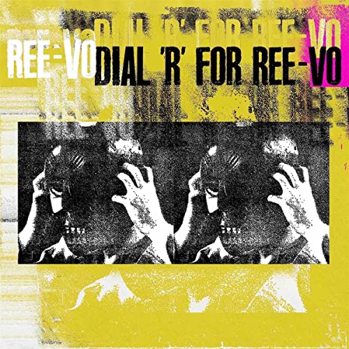 CD cover: Yellow background with black and white image of hands near face.