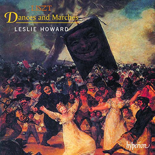 A CD cover featuring a painting of people dancing with a giant mask.