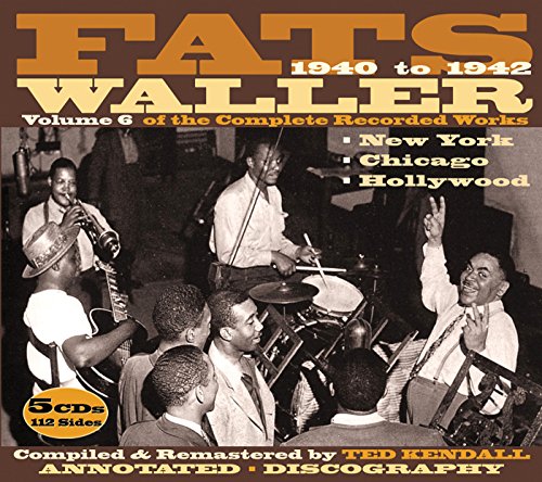 "Fats Waller CD cover featuring a black-and-white photo of jazz musicians performing."