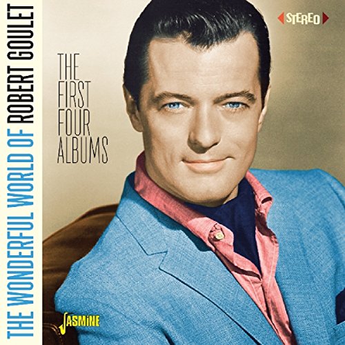 CD cover featuring portrait of singer Robert Goulet in a pink jacket.