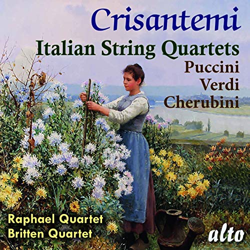 CD cover: woman in field with flowers, composers Puccini, Verdi listed.